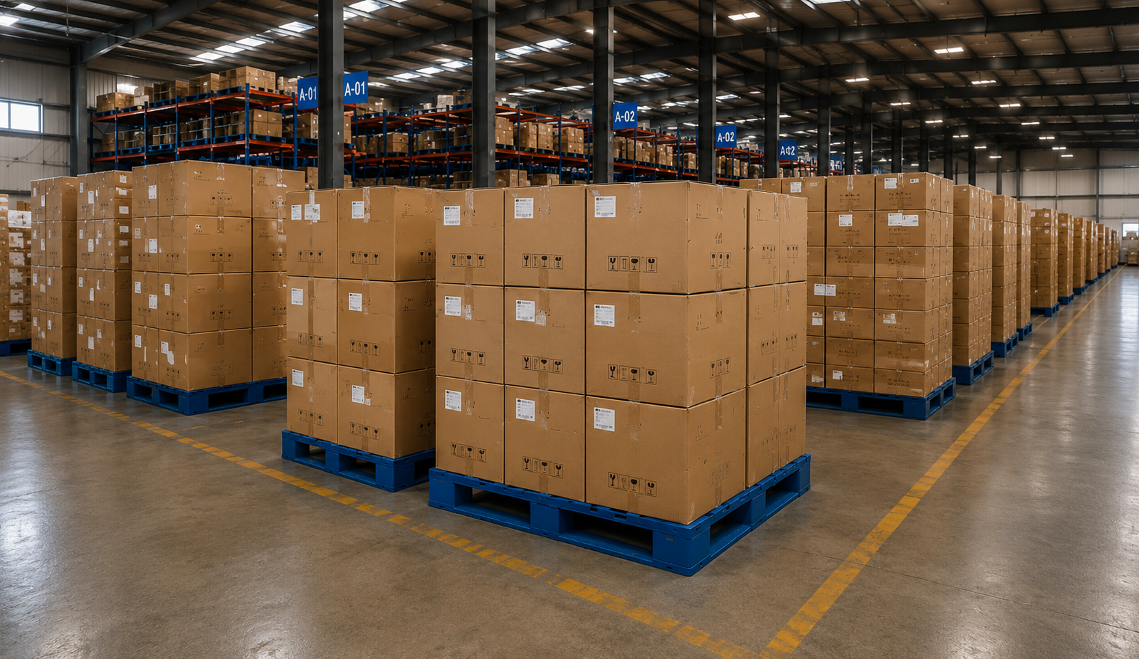 Bide Technology warehouse packing and shipment preparation